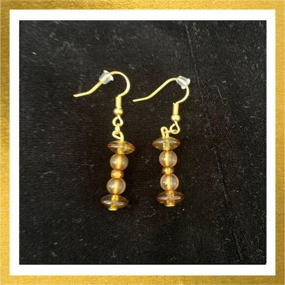 3/$20 Hand Crafted BEADED Dangle HANDMADE Glass EARRINGS - Picture 1 of 1